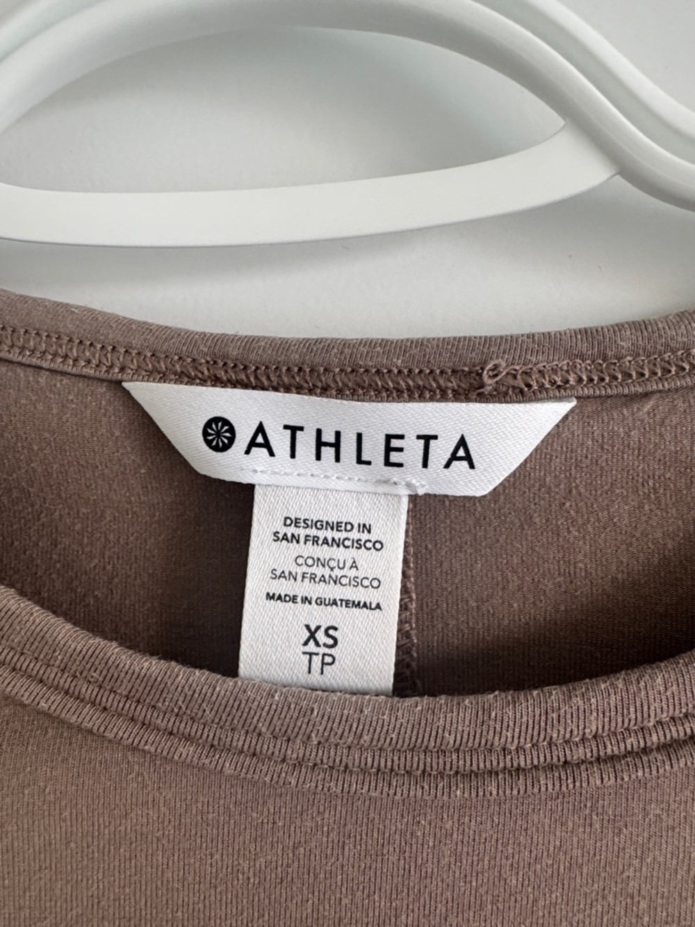 Athleta Long Sleeve Crewneck Top - Mauve Taupe - Picture 2 of 2